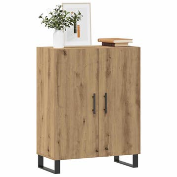 vidaXL Dressoir 69,5x34x90 cm bewerkt hout artisanaal, Huis en Inrichting, Kasten | Dressoirs, Verzenden, Nieuw, Overige houtsoorten