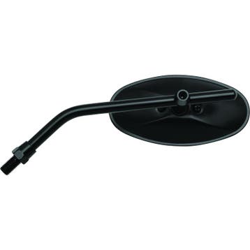 BikeMaster Adjustable Oval Mirror 10mm - Each - Black, Ophalen of Verzenden