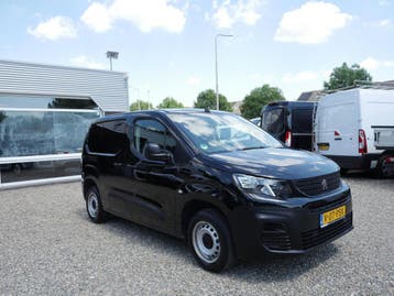 Peugeot Partner 1.5 BlueHDI 75PK L1 Airco, Stof, Gebruikt, Euro 6, Zwart