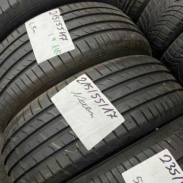2 x Nexen 215-55-17 Zomerbanden 6,5mm, 17 inch, Ophalen of Verzenden, Band(en), Personenwagen