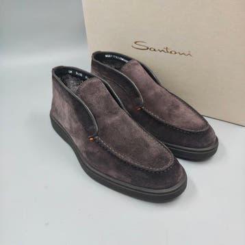 Santoni-UK5.5-With real Fur - Loafers - Nieuw in doos