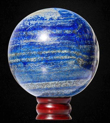 Museumkwaliteit 4,9 kg Lapis Lazuli Bol - Pyrietinsluitingen