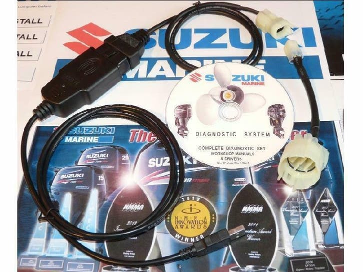Suzuki buitenboordmotor diagnose kabel - met ronde connector, Watersport en Boten, Accessoires en Onderhoud, Nieuw, Ophalen of Verzenden