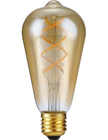 SPL LED Rustieklamp ST64 E27 5W 460lm 2200K Goud 3-staps..., Ophalen of Verzenden, Nieuw