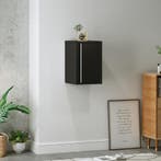 Metalen wandkast Burlöv 50x33x35 cm zwart [en.casa], Huis en Inrichting, Kasten | Wandmeubels, Verzenden, Nieuw