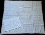 Textiel - 145 cm - 130 cm - uitstekend antiek linnen