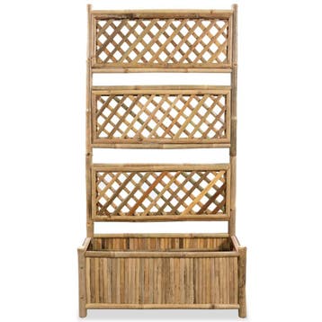 vidaXL Plantenbak verhoogd met rek 70 cm bamboe, Tuin en Terras, Verzenden, Minder dan 60 cm, Nieuw, 60 cm of meer