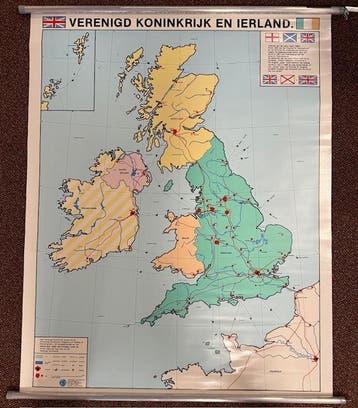 Klassikale kaart Verenigd Koninkrijk en Ierland, Verzenden, Nieuw