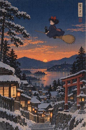 MEDSAN - Kikis Snowy Evening Flight () - UNIQUE WORK