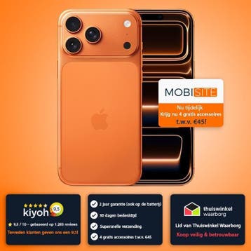 iPhone 17 Pro | 4 Gratis Accessoires – Accu tot 100%, 256 GB, Verzenden, Zo goed als nieuw, Zonder simlock
