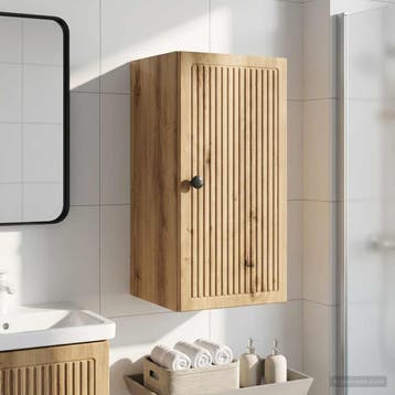 vidaXL Badkamer wandkast EDE Artisanaal eiken 30 x 31 x 59, Verzenden, Nieuw