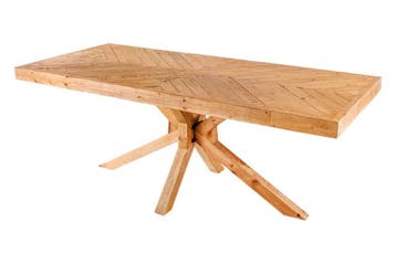 Massief houten eettafel MOSAIC 200cm natuurlijk grenenhout, Huis en Inrichting, Tafels | Eettafels, Ophalen of Verzenden, Nieuw