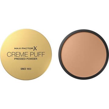 Max Factor Creme Puff Pressed Powder - 14gr 41 Medium Beige, Ophalen of Verzenden, Nieuw, Gehele gezicht, Make-up