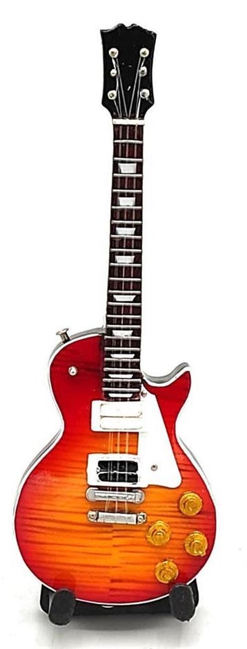 Baby miniatuur replica Gibson gitaar 15cm JPage Led Zeppelin, Ophalen of Verzenden, Nieuw, Kleding