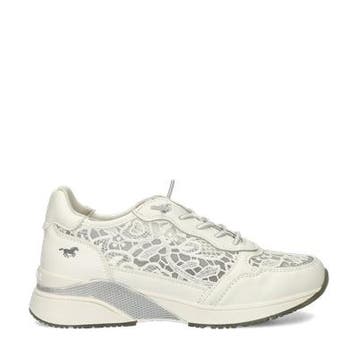 Mustang lage sneakers voor dames in het Wit, Verzenden, Wit, Nieuw, Sneakers of Gympen