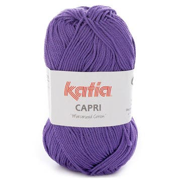 Katia Capri - 82131 paars - Katoen Garen, Hobby en Vrije tijd, Breien en Haken, Ophalen of Verzenden, Nieuw