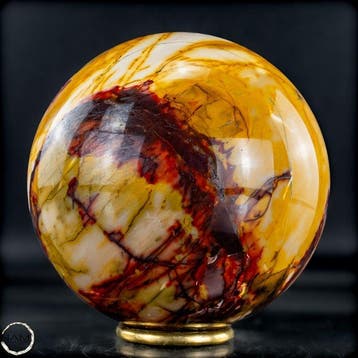 Zeldzame natuurlijke topkwaliteit mookaïet Sphere- 1676.18 g