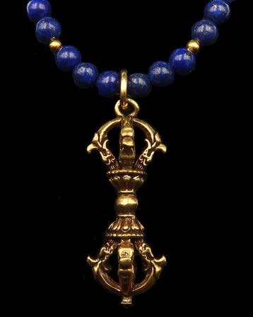 Lapis lazuli - Dorje / Vajra - Tibetaanse Diamantscepter -