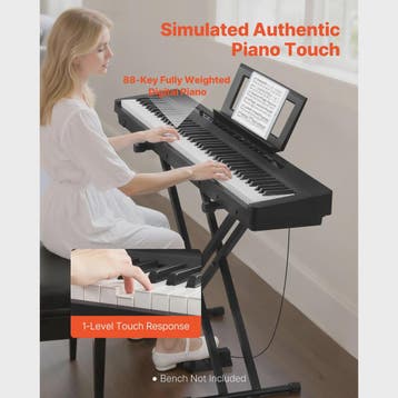 SucceBuy 88 Toetsen Digitaal Piano - Volledig Gewogen Toetse, Verzenden, Nieuw