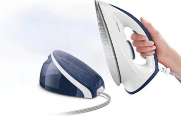 Philips Stoomstrijkijzer met stoomgenerator - Met station -, Witgoed en Apparatuur, Strijkijzers en Strijkplanken, Verzenden, Zo goed als nieuw