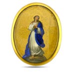 Broche - 18 karaat Geel goud, Exclusieve 18-karaats