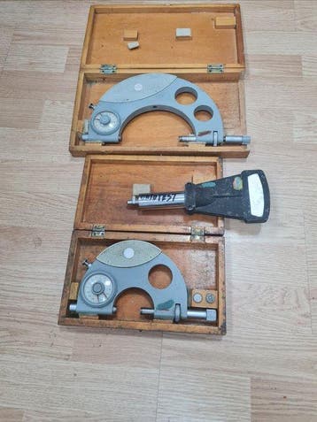 Lot of 3 Vintage Industrial Dial Snap Gauges / Passameters –, Antiek en Kunst