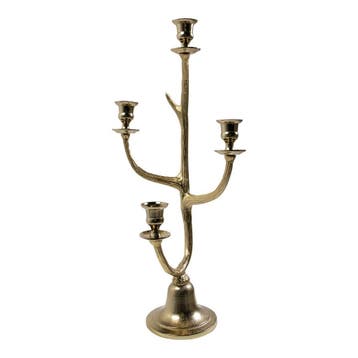 Kaarsen Standaard gewei goud 4 h58cm, Verzenden, Nieuw