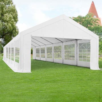 Partytent / Paviljoen Gala - 6 x 12 meter - Wit - Incl. Zijw, Verzenden, Nieuw