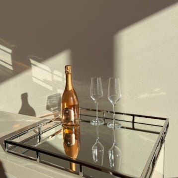 Presenteerblad - Staal, Glas