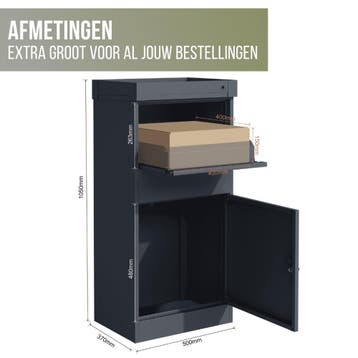 Basic 4gardenz staande pakketbrievenbus vrijstaand -, Tuin en Terras, Brievenbussen, Verzenden, Nieuw