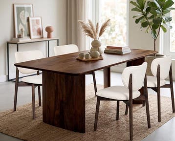 Eettafel Jade rechthoekig 220x100 cm Mangohout - Walnoot, Ophalen of Verzenden, Nieuw