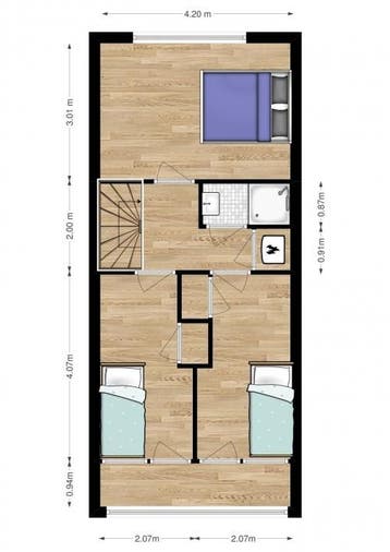 Te Huur 4 Kamer Appartement Schalmeistraat In Maastricht, Direct bij eigenaar, Limburg, Maastricht, Appartement