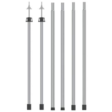 vidaXL Luifelstokken 2 st telescopisch 102-260 cm aluminium, Verzenden, Nieuw