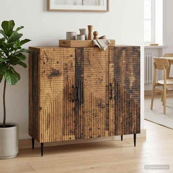 vidaXL Dressoir Oud hout 89 x 34,5 x 80 cm Bewerkt hout, Verzenden, Nieuw, Overige houtsoorten, Minder dan 50 cm