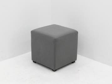 Poef - Mobitec - 45x42x42cm(hxbxd) - grijs, Werkplek, Ophalen of Verzenden, Gebruikt, Overige typen