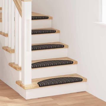 vidaXL Zelfklevende Trapmatten 15 st 65 x 21 x 4 cm Non-Slip, Doe-het-zelf en Verbouw, Ladders en Trappen, Verzenden, Nieuw