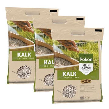 Pokon bio gazonkalk | 150 m² (15 kg, Bio-label), Verzenden, Nieuw