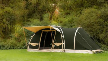 Karsten oppompbare tent type 300 Donkergroen (2024), Caravans en Kamperen, Tenten, Ophalen of Verzenden, Gebruikt, Tot en met 4