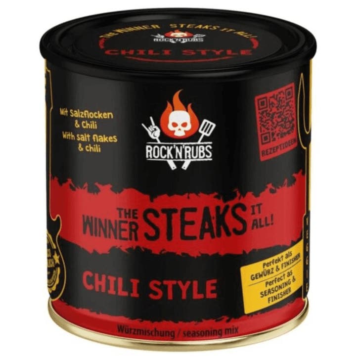 Rock ‘n’ Rubs The Winner Steaks It All Chili Style 180g, Tuin en Terras, Houtskoolbarbecues, Verzenden