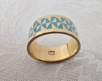 Ring - 18 karaat Geel goud - 18K met diversekeurmerken, Nieuw