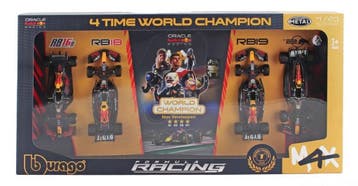 Bburago 4x World champion Max Verstappen set / 1:43 / NIEUW, Ophalen of Verzenden, Nieuw, Auto, Overige merken