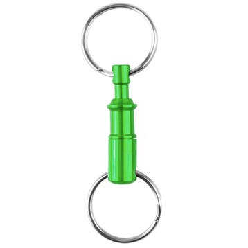 Sleutelring GROEN deelbare sleutelhanger - Aluminium, Hobby en Vrije tijd, Kralen en Sieraden maken, Ophalen of Verzenden, Nieuw