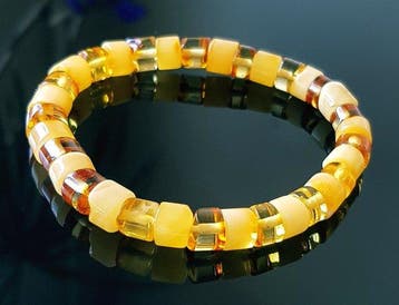 Amber Vintage Zeldzame Butterscotch Baltisch Amber Armband -