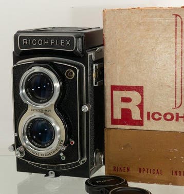 Ricoh Ricohflex with Riken Riconar 3,5/8cm | Twin lens, Nieuw