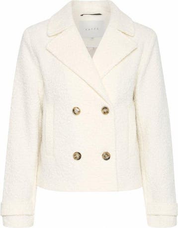 Kaffe KAanne Jacket Dames Jas - Maat 42 Wit (Jassen), Verzenden, Nieuw, Wit