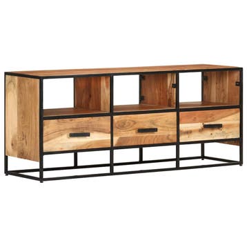 vidaXL Tv-meubel 110x30x45 cm massief acaciahout, Minder dan 50 cm, Verzenden, Nieuw, Minder dan 100 cm