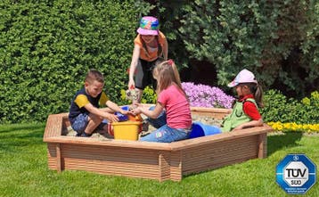 Houten zandbak Zeshoekig 230 cm, Ophalen of Verzenden, Nieuw