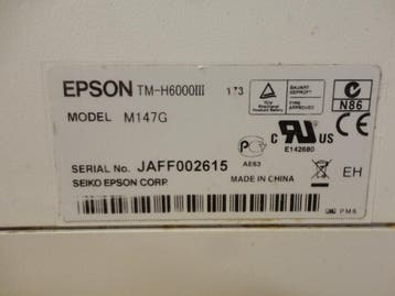 EPSON TM-H6000II POS 2 Station Thermische Bon Printer -, Ophalen of Verzenden, Gebruikt, Epson