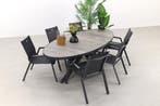 Hartman Napoli/Silva houtlook 240x115 cm. ovale tuinset -, Verzenden, Nieuw, Overige materialen, Tuinset