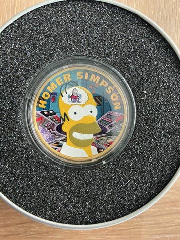 Tuvalu. 1 Dollar 2022, Homer Simpson, 1 Oz